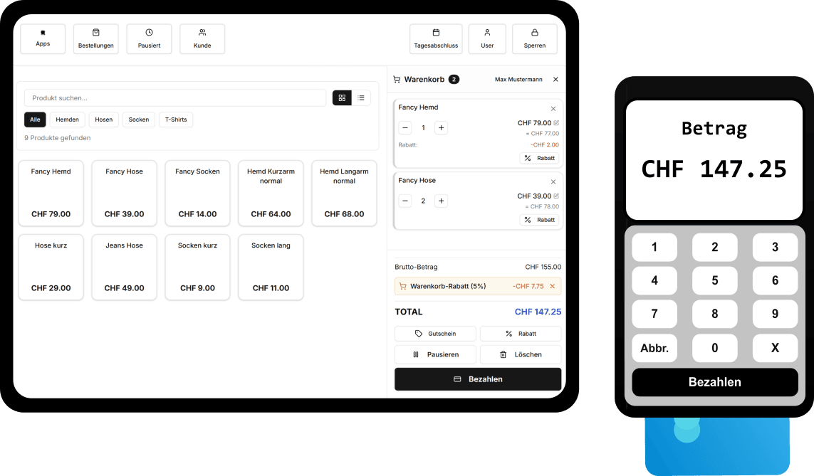 Vendli - Zahlungsterminal Integration